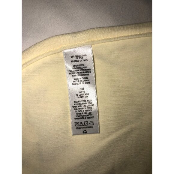 Baby Girl One Piece Bib Bundle 6M Carters Butterfly Duck Ruffles Short Long - Picture 7 of 7